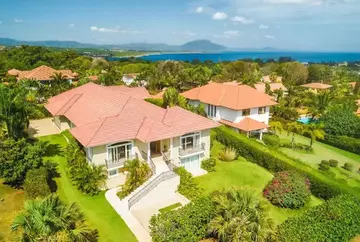 Luxury 5-Bedroom Tropical Villa with Ocean Views in Gated Community